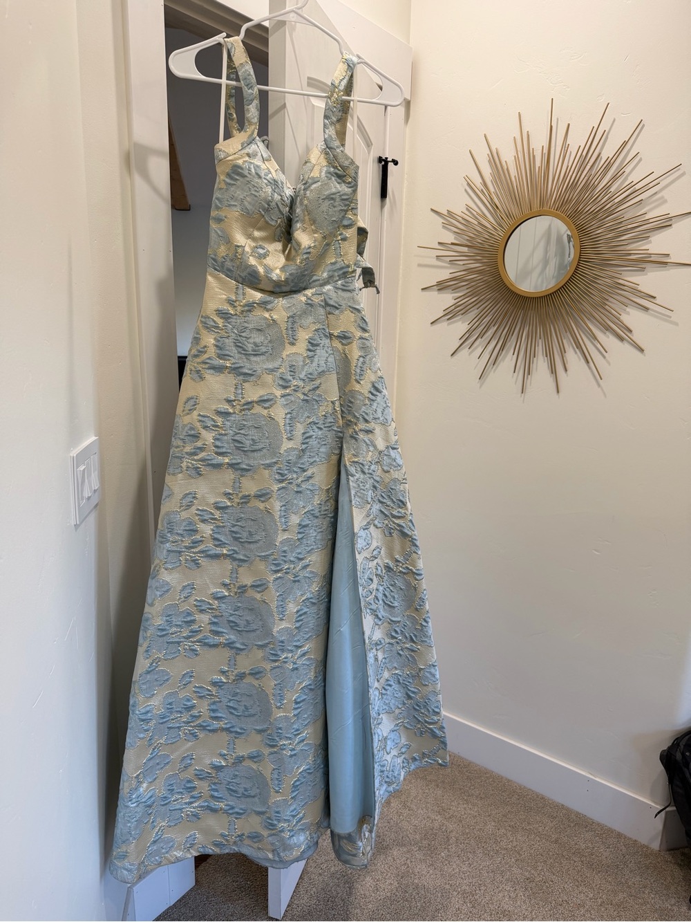 B. Darlin Light Blue Formal Prom Dress